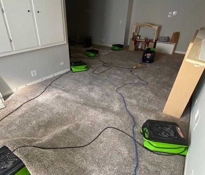 equipment in living room floor