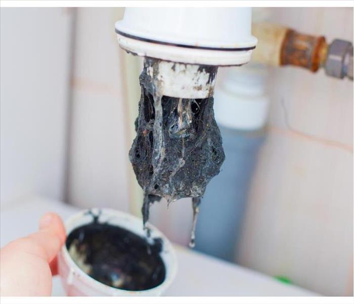 Clogged sink pipe