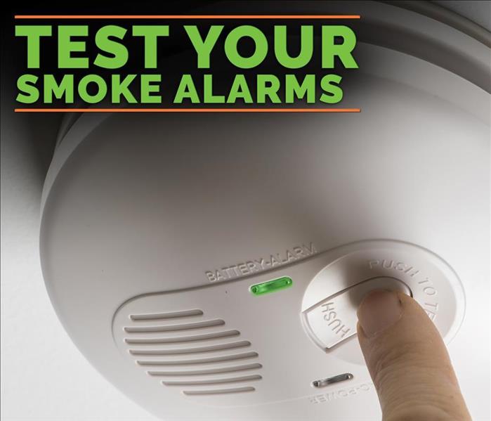 Testing a home smoke alarm