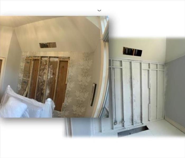 Before and after a mold remediation project! 